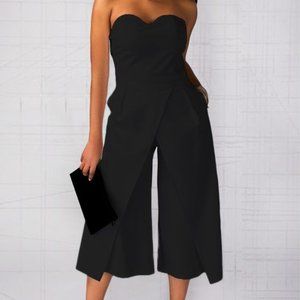 Strapless Pocket High Waist Jumpsuit